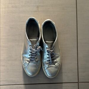 Common Project Silver Sneakers